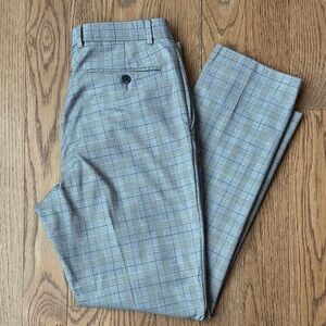 Tommy Hilfiger Men’s Dress Pants – Size 34x30 – Classic Black with White Plaid